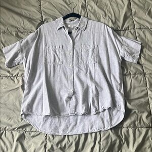 Madewell Light Gray Casual Button-Down Shirt